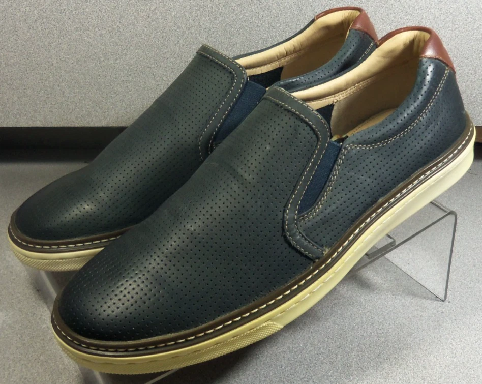 Johnston & Murphy Loafer Blue Casual Shoes for Men for sale  display picture 1
