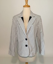 Jones New York Collection Striped Blazer Size 10 Preppy, Classic