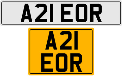 A21 EOR PREFIX EWAN EDDIE ETHAN PRIVATE NUMBER PLATE UK