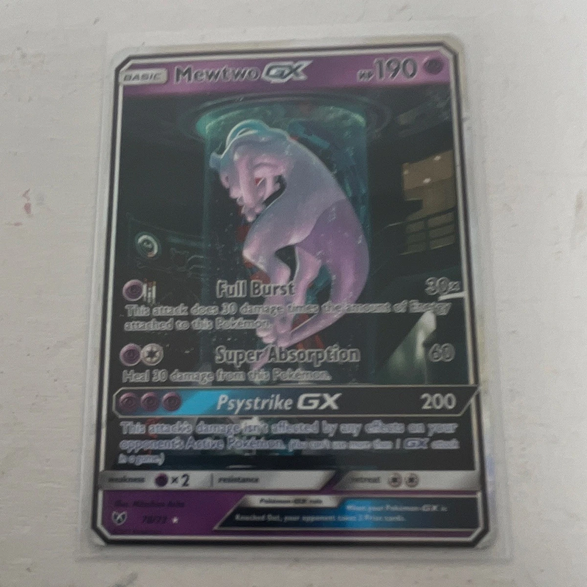Mewtwo Pokémon TCG Shining Legends Individual Collectible Card