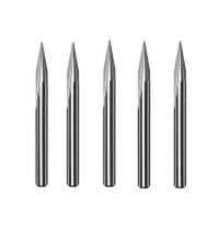 5Pc 20 Degree CNC Router Bit Set 0.5Mm Tip Diameter V Groove Bit 1/8 Inch Shank 