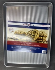 USA Pan Bakeware Half Sheet Nonstick Baking Pan (New) 17.25”x12.25”x1”
