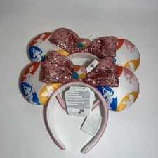 Villas At Disneyland Hotel Disney Vacation Club Sequin Bow Mouse Ears Lot of 2