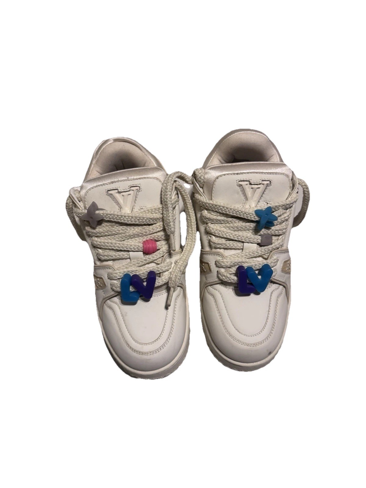 Louis Vuitton Maxi Trainers White Sneakers Unisex Size 11 US Men 13 US Women