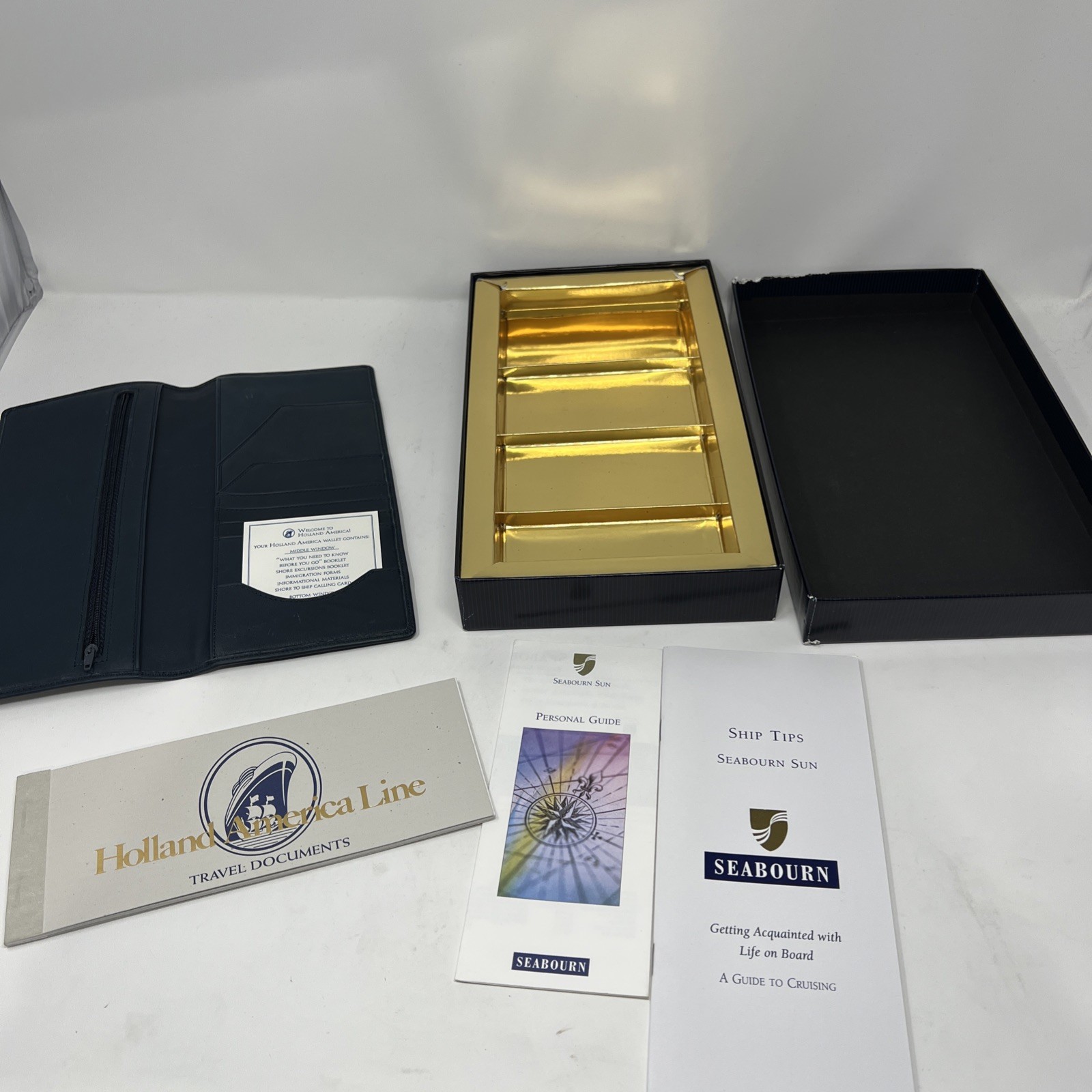 Seabourn Sun Holland America Travel Wallet Passport Ticket Document Organizer