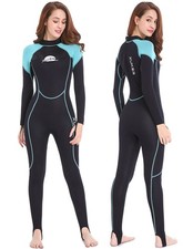 XUKER Wetsuit Women, 2mm Neoprene Long Sleeve Full Medium, Blue Women
