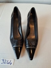Stuart Weitzman Black Pointed Toe Heels
