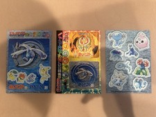 3 Stickers Pokemon Game Boy Color Lugia Ho-oh Japanese Gold Silver 2000