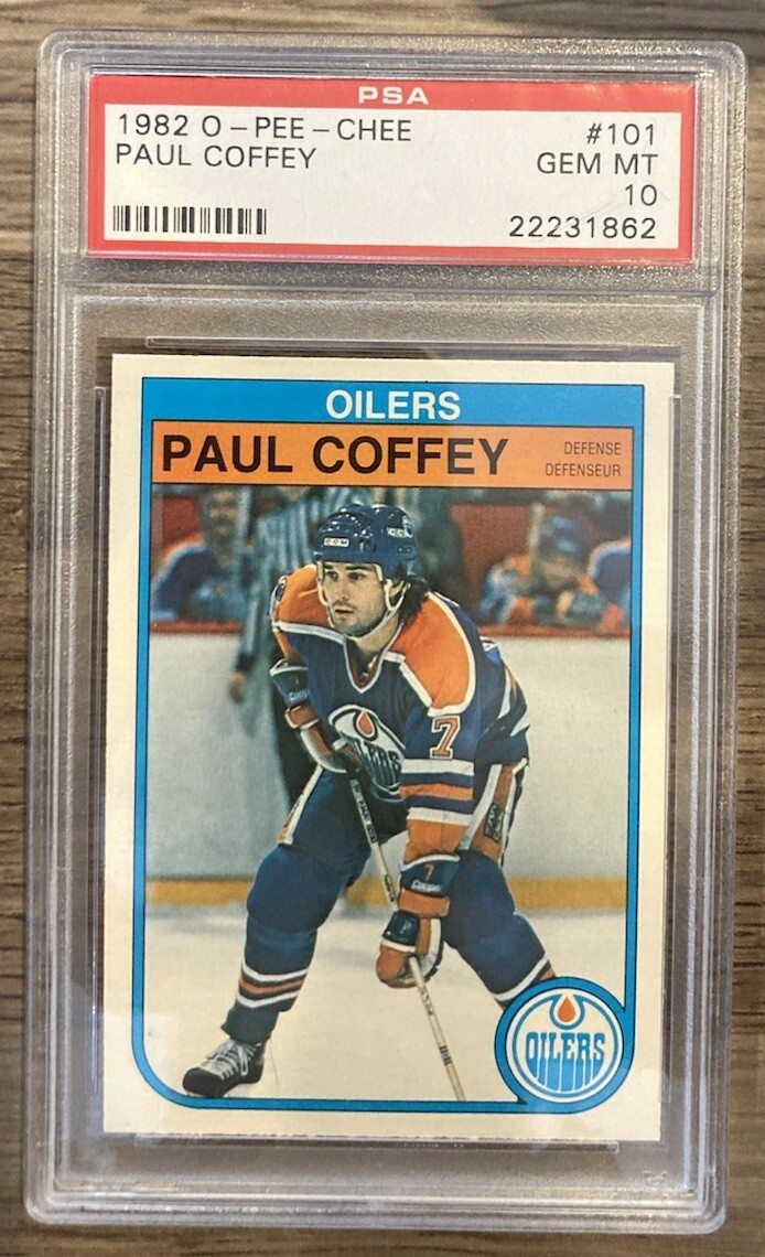 1982 O-Pee-Chee Hockey #101 Paul Coffey Edmonton Oilers PSA 10 HOF 2nd Year Card