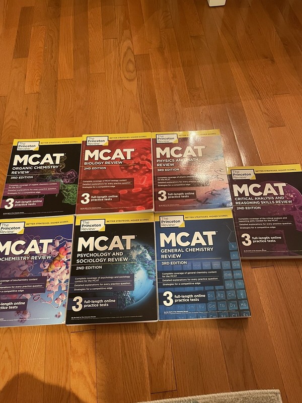 MCAT Review Books Set of 7