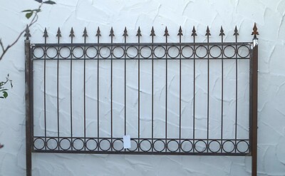 Metallzaun Schmiedeeisen Eisenzaun Zaun Zaunelement Imperia-Z120/200 Roh Rost