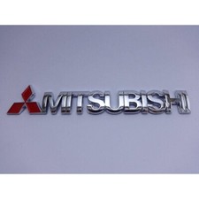 Chrome Mitsubishi Rear Badge Emblem Logo 190mm Length High Quality Abs Chrome Mitsubishi Rear Badge Emblem Logo 190mm Length High Quality Abs