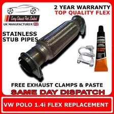 VW Volkswagen polo exhaust flexi flex front repair pipe 1.4i 16v BUD ENG CODE