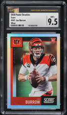 2020 Panini Chronicles Score Joe Burrow ROOKIE (SILVER) #441 CSG 9.5 MINT+