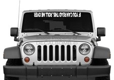 If You Can Read This..roll Me Over Vinyl Windshield Decal Sticker Rock Turbo If You Can Read This..roll Me Over Vinyl Windshield Decal Sticker Rock Turbo