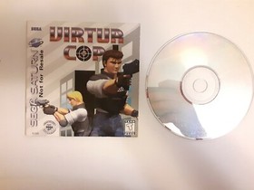 Virtua Cop Not For Resale NFR - Original Slip Sleeve and Game Sega Saturn 