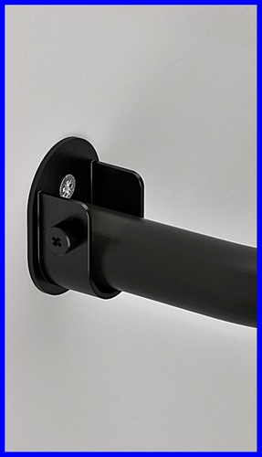 2 Steel Wall Fittings Brackets for Closet Curtain Rod 3/4"(19mm), 1 9/64"(29mm) - Picture 6 of 30
