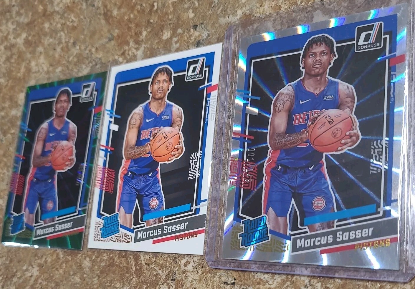 2023-24 Panini Donruss - Rated Rookie Holo Laser #222 Marcus Sasser /149 (RC)