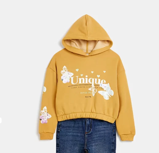 Yellow shop hoodies girls