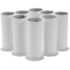 6 Piezas Cubiertas de Enchufe de Velas Blancas Lámparas de Cristal Soporte de Lámpara Mangas Base
