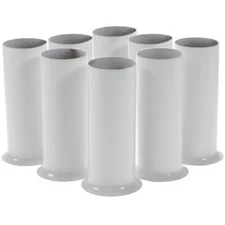 6 Pcs White Candle Socket Covers Crystal Chandeliers Lamp Holder Sleeves Base