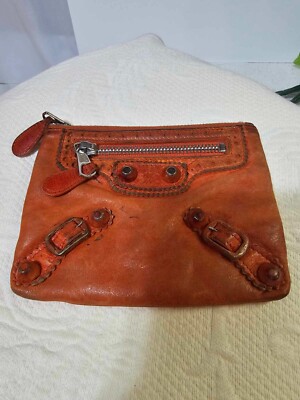 BALENCIAGA Leather Classic Porte Monnaie Zip Coin Purse