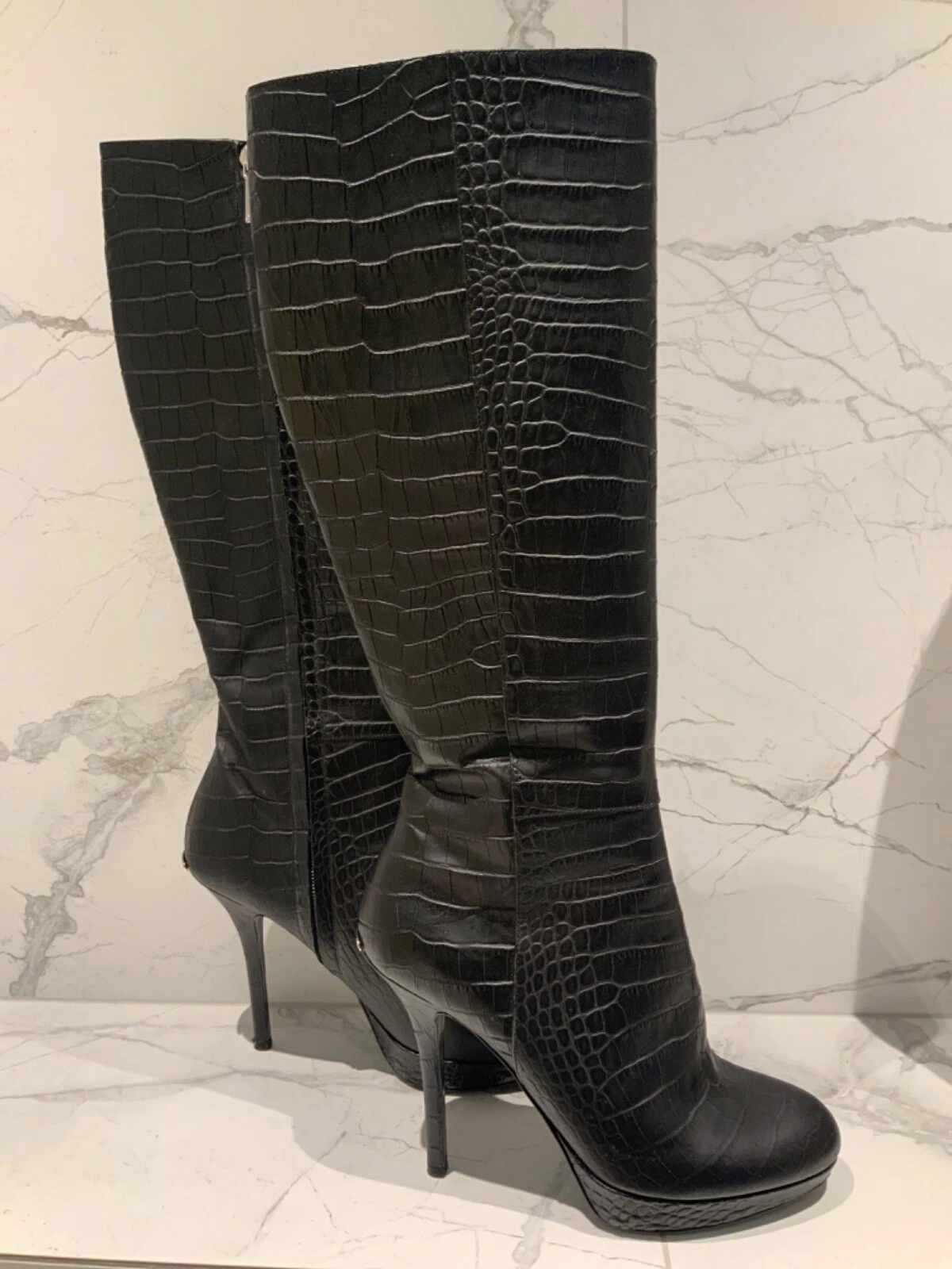 Bottes Femme Dior Cuir Noir Taille 39