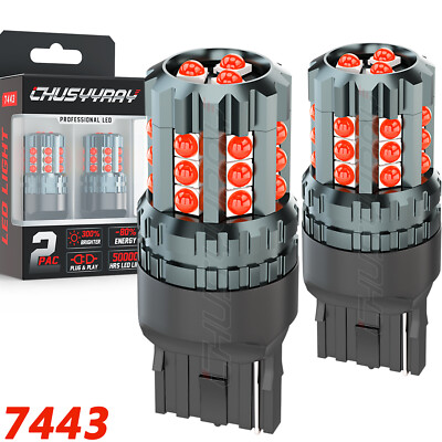 7443 7440 LED Brake Tail Stop Signal Light Bulb Red For Mazda CX-5