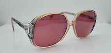 Vintage Luxottica Deanna Gray Translucent Oval Sunglasses Italy FRAMES ONLY
