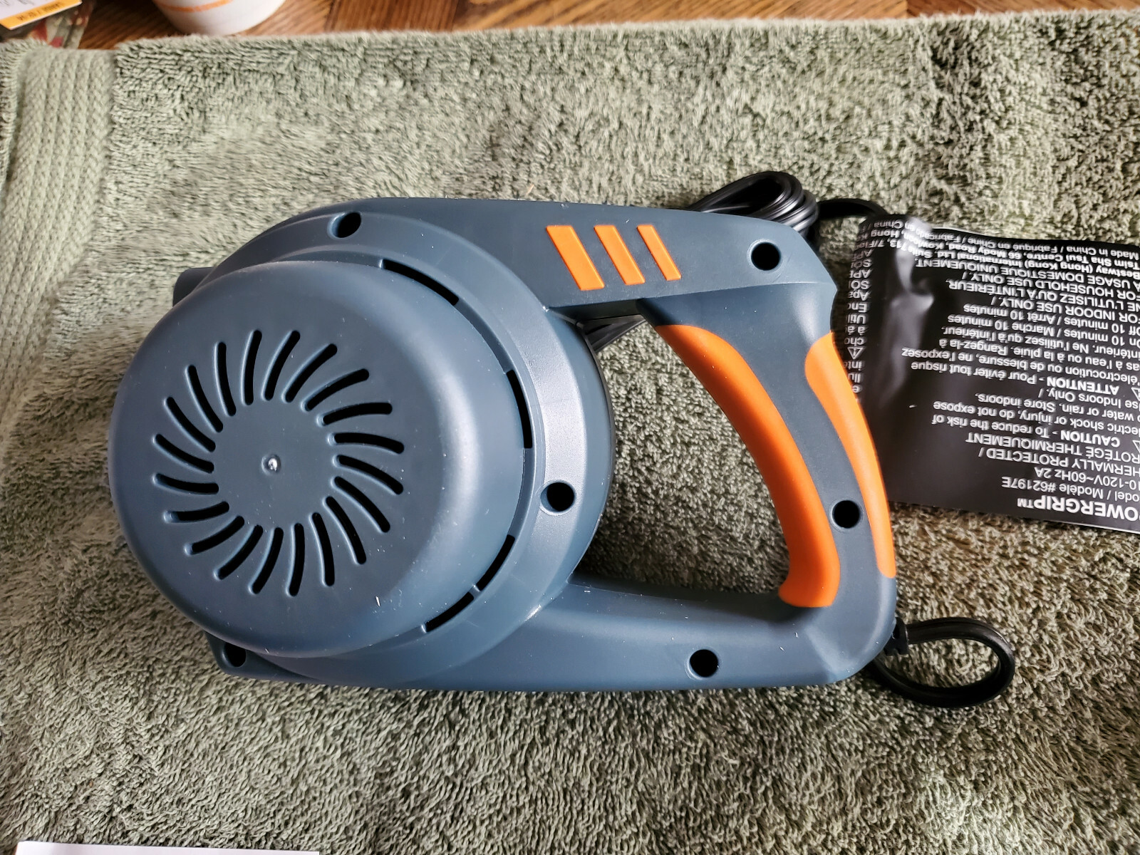 NEW!! POWER GRIP AIR PUMP FOR AIR MATTRESS'S , INFLATABLE FLOATS & TOYS