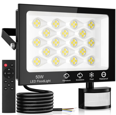 LED Fluter mit Fernbedienung/Bewegungsmelder Außen Strahler 50/100W/150W/200W