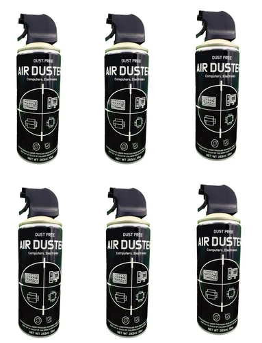 6 Pack Ultra Duster Spray Cleaner Air Can Laptop Desktop PC Keyboard 10 Oz