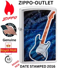 Brand New ZIPPO Lighter 2016 Rare FENDER GUITAR Absolutely Mint & All Original