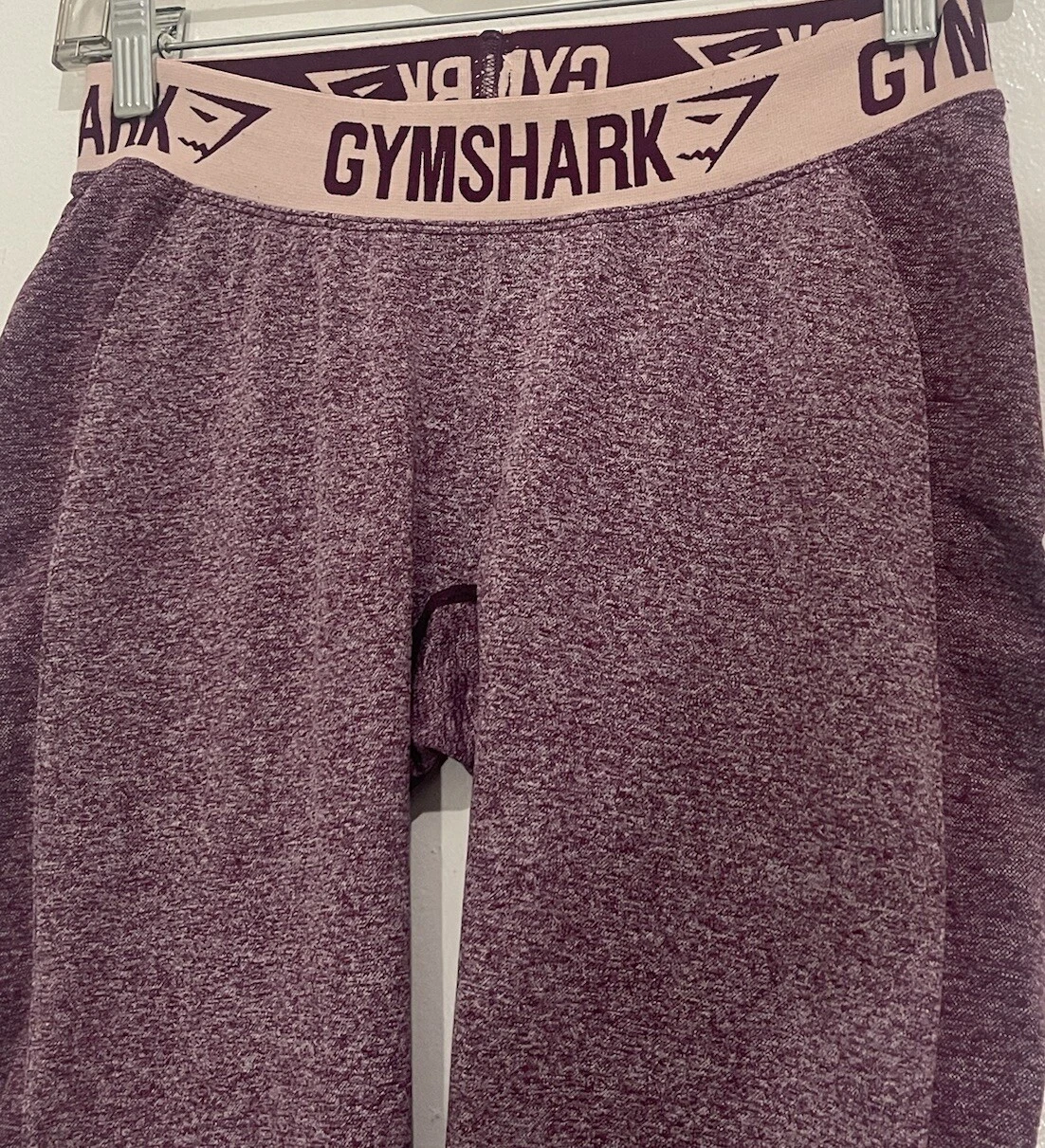 gymshark flex dark marl blush nude preowned leggings