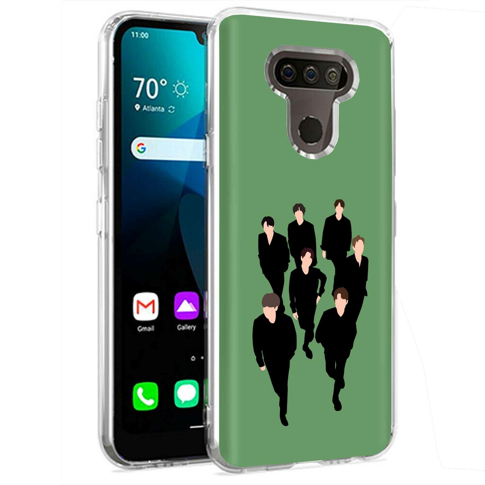 Phone Case for LG Harmony 4,Premier Pro Plus,K41, KPOP Bulletproof 14 Print