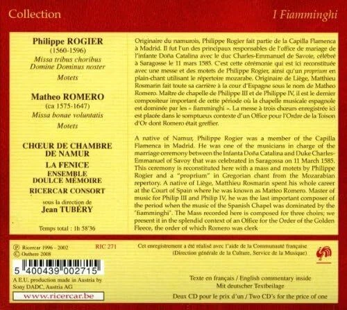 Jean Tubéry Missa Tribus Choribus/missa Bonae Voluntatis (CD) Album - Photo 2/2
