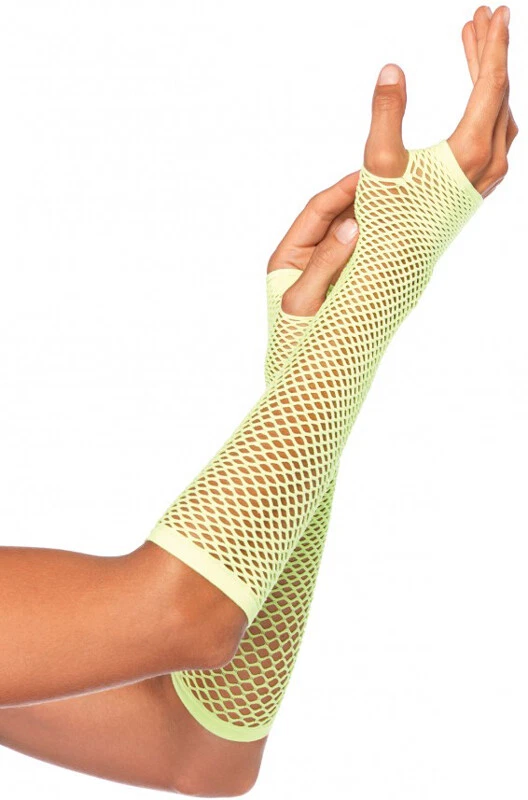 Guantes de red triangular sin dedos para mujer accesorio de disfraz Foto 3 de 4