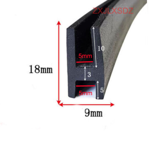 1 Meter H type rubber sealing strip shock weatherstrip glazing caulking strip - Picture 2 of 9