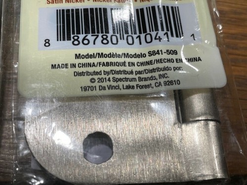 GATE HOUSE HINGES # 0207144, SATIN NICKEL 3 1/2" (5/8" radius) NEW - Picture 3 of 7