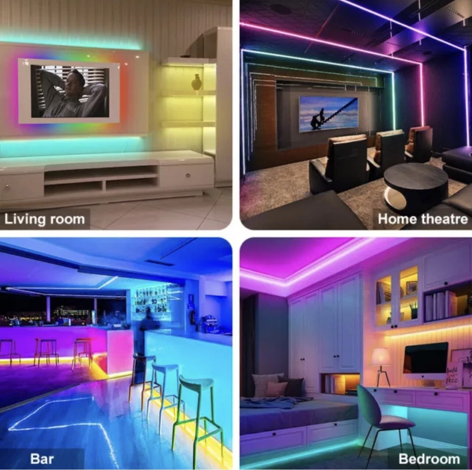 bluetooth app USB Strip lights for room TV PC back light 5050 rgb bluetooth app - Image 4 of 4