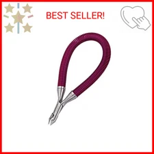 Tweezerman Grip & Snip Spiral Spring Cuticle Nipper Assorted Colors, Blue/Pink, 
