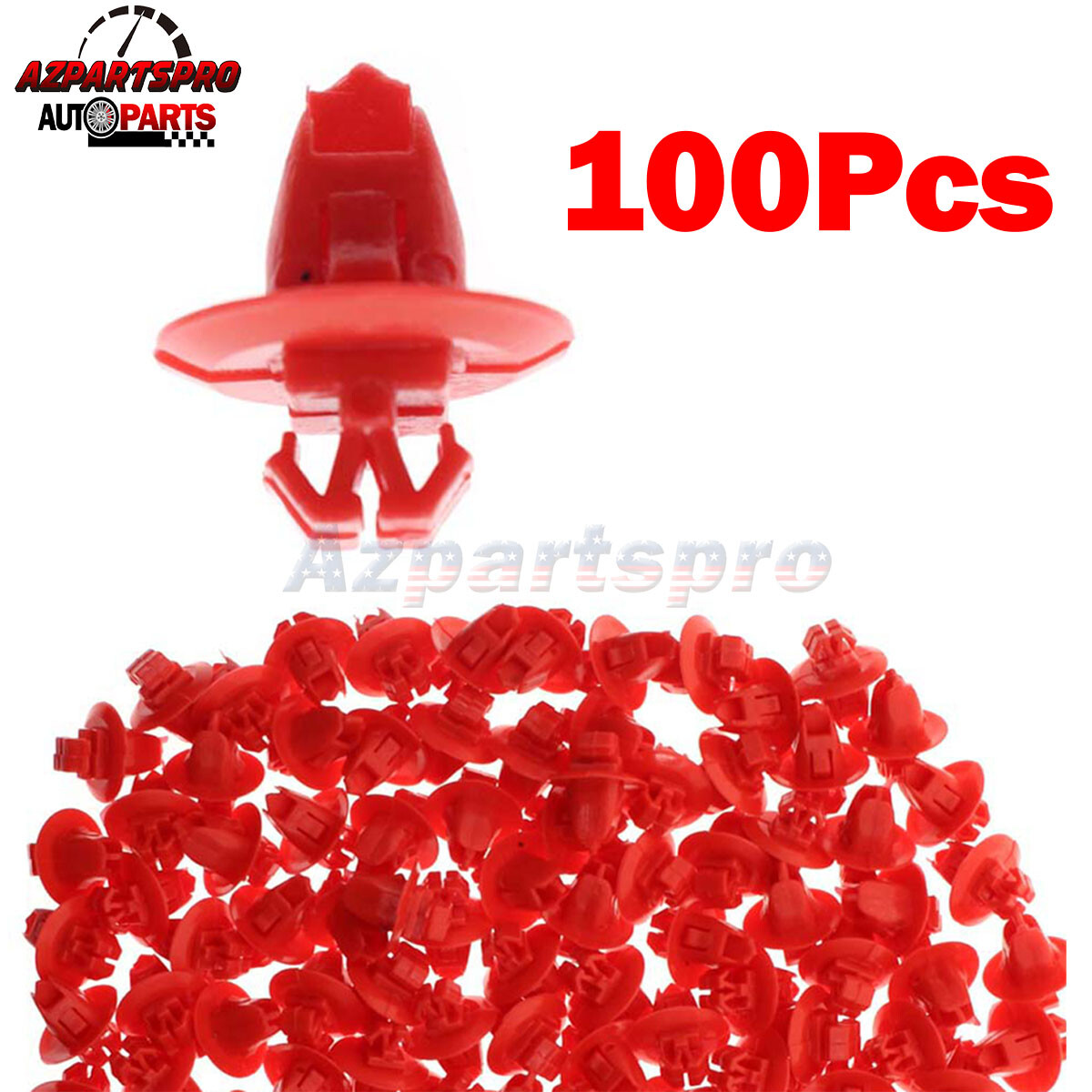 Set Of 4 Splash Seals &amp; Clips For 2003-2009 Toyota 4Runner Fender Liner Seal C E