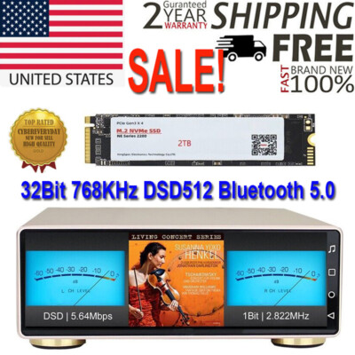 JF Digital MX-3 Hifi Player with 1T Hard Disk 32Bit 768KHz DSD512 Bluetooth 5.0
