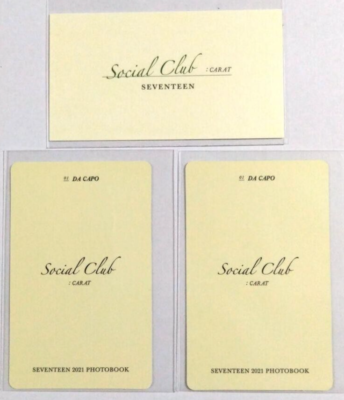 SEVENTEEN Hoshi Social Club Photobook Carat 2 Photocard + business