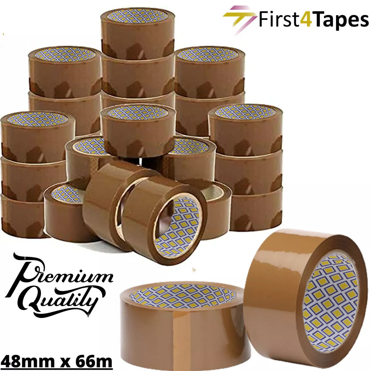 Scotch Imballaggio 36 Rotoli Di Nastro Per Pacchi Marrone Forte - Foto 5