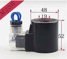 1PC diameter 19/20mm height 52mm AC220VDC24V12V Hydraulic solenoid valve coil