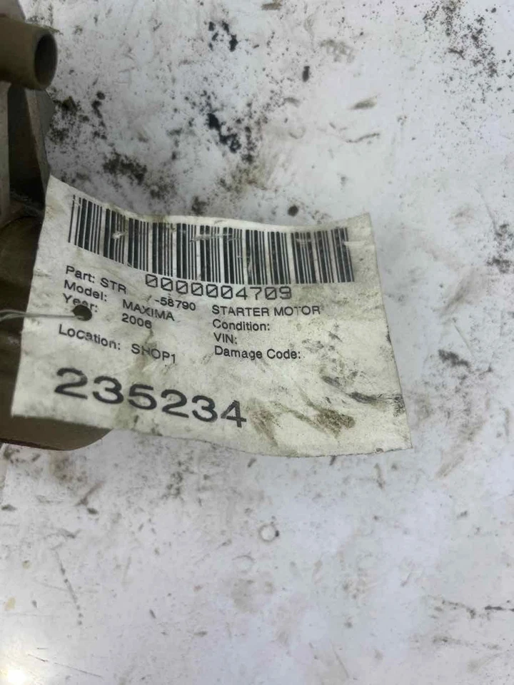 Fits 2004-2006 Nissan Maxima Starter Motor 3.5L OEM#:233008Y000 Foto 3 de 3