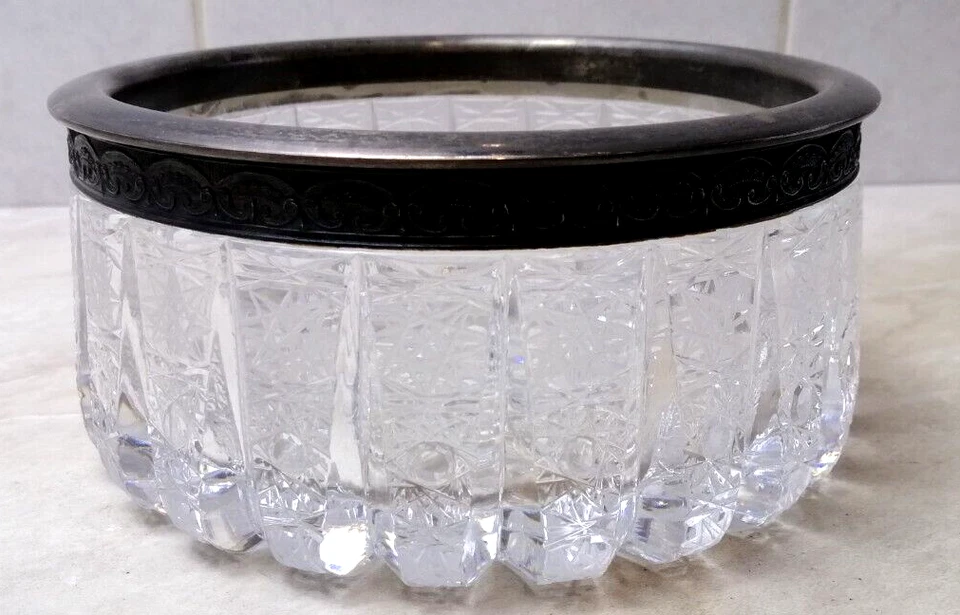 Candy Bowl Cristal y Plata 875 Ensayo URSS. Jarrón, pátina natural. Foto 2 de 4