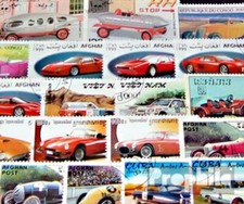 Thematics 50 différents course et sport automobile timbres  