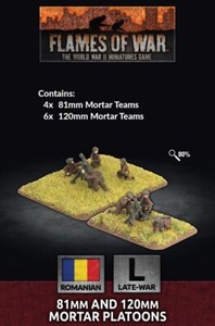 Metal Romanian Mortar Platoons 15mm Flames of War WWII RO705 Dutch 81mm/120mm